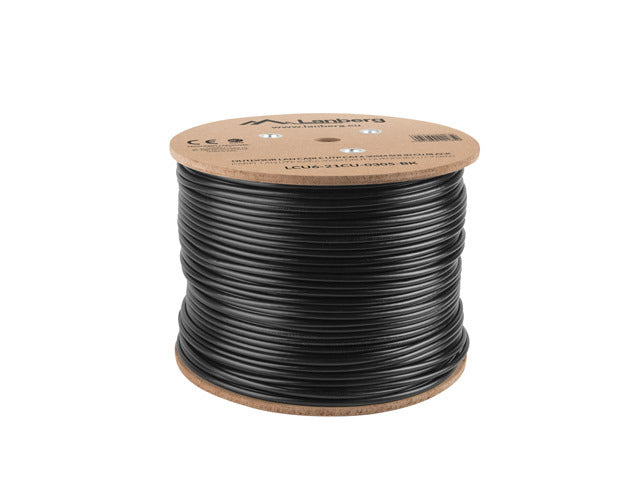 Lanberg LCU6-21CU-0305-BK Black 305m Cat6 U/UTP Outdoor Networking Cable