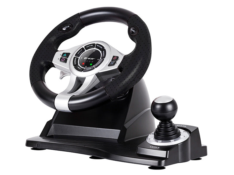 Tracer TRAJOY46524 Gaming Controller Black Steering wheel + Pedals PlayStation 4, Playstation 3