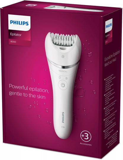 Philips BRE700/00 epilator 32 tweezers Silver, White
