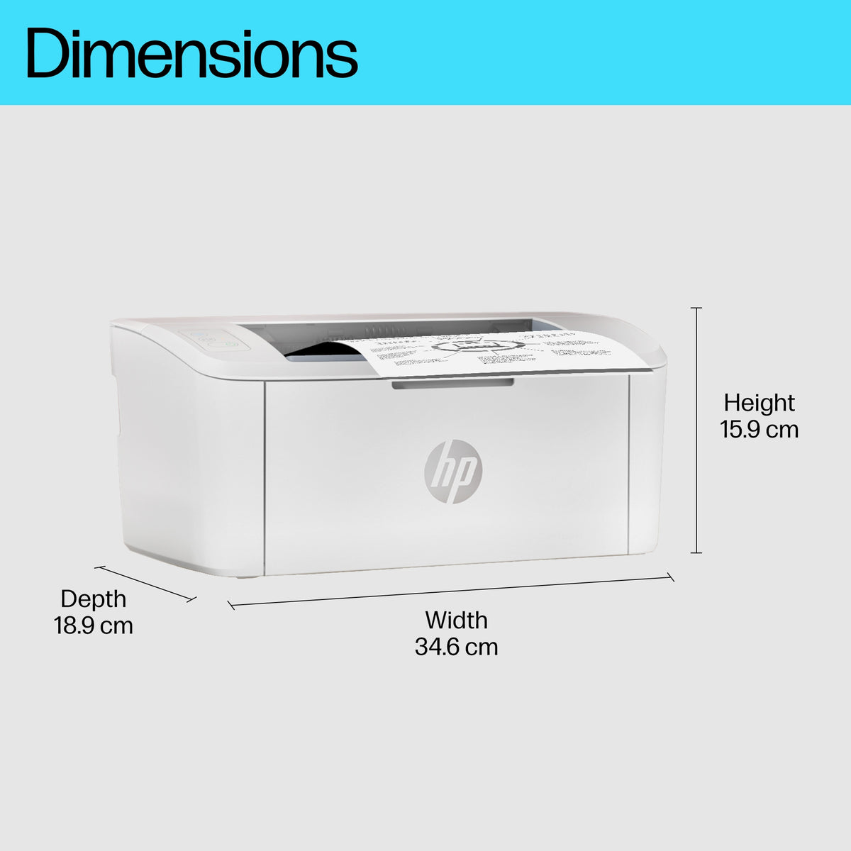 HP LaserJet M110w Printer, Black and white, Printer for Small office, Print, Compact Size