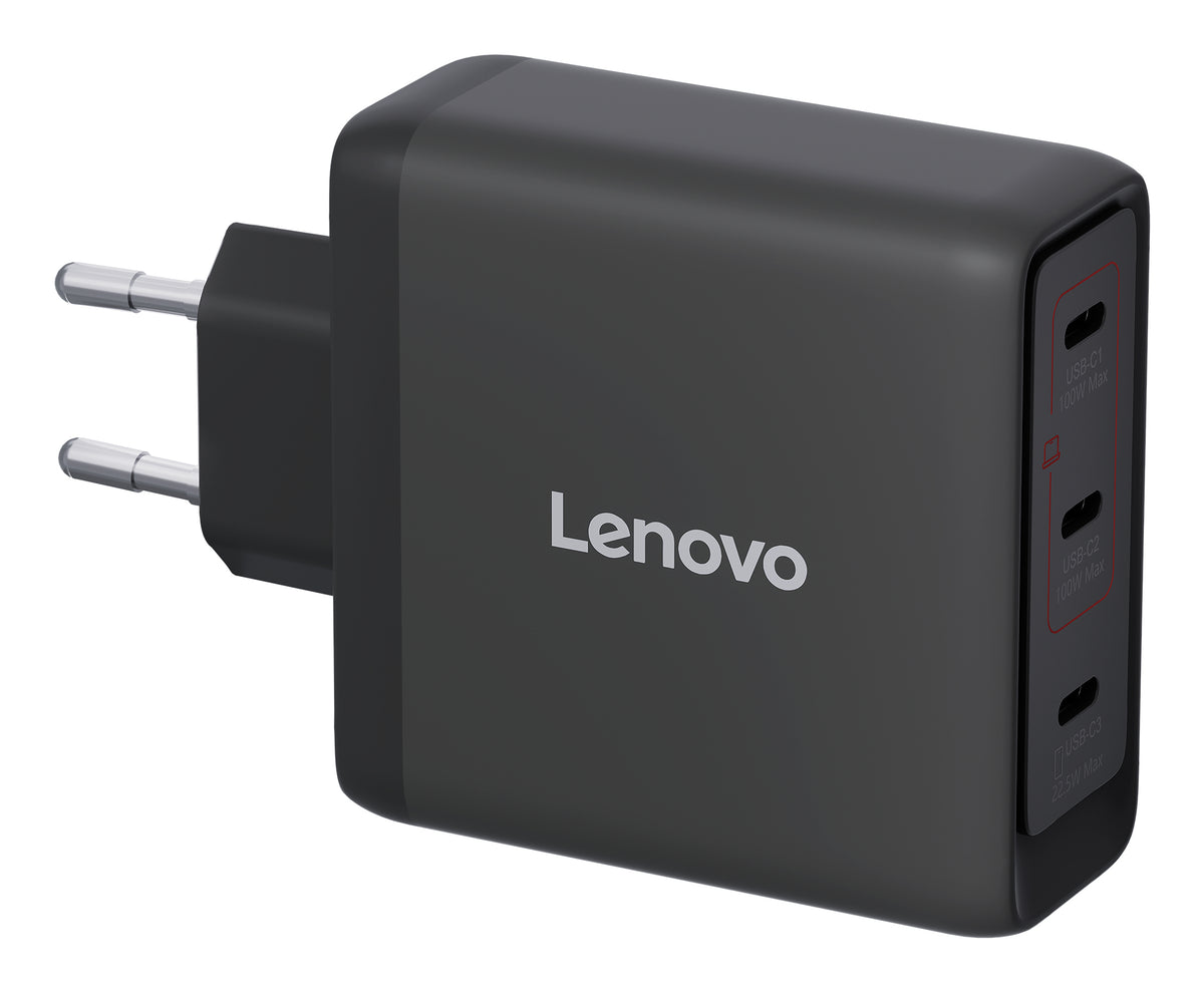 LENOVO 100W GaN 3 Ports USB-C Triple AC Adapter