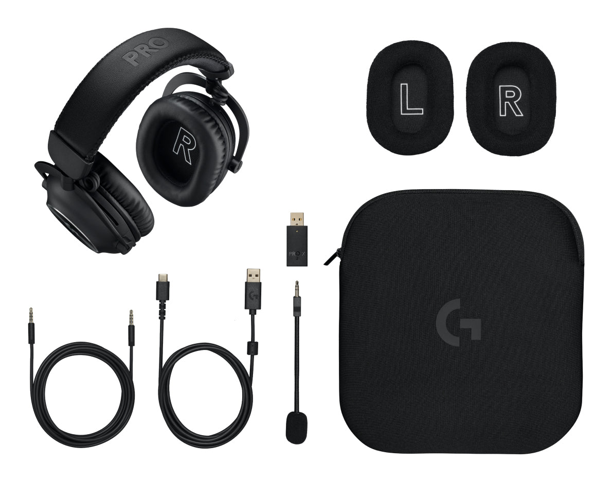 Logitech G 981-001263 Wireless Bluetooth Over-Ear Gaming Headset, Black