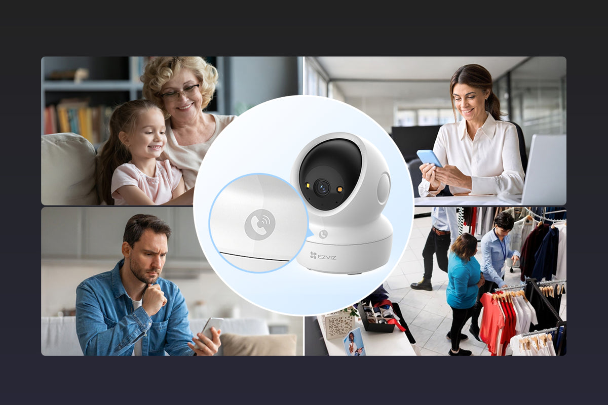 EZVIZ H6C security camera Spherical IP security camera Indoor 1920 x 1080 pixels Desk
