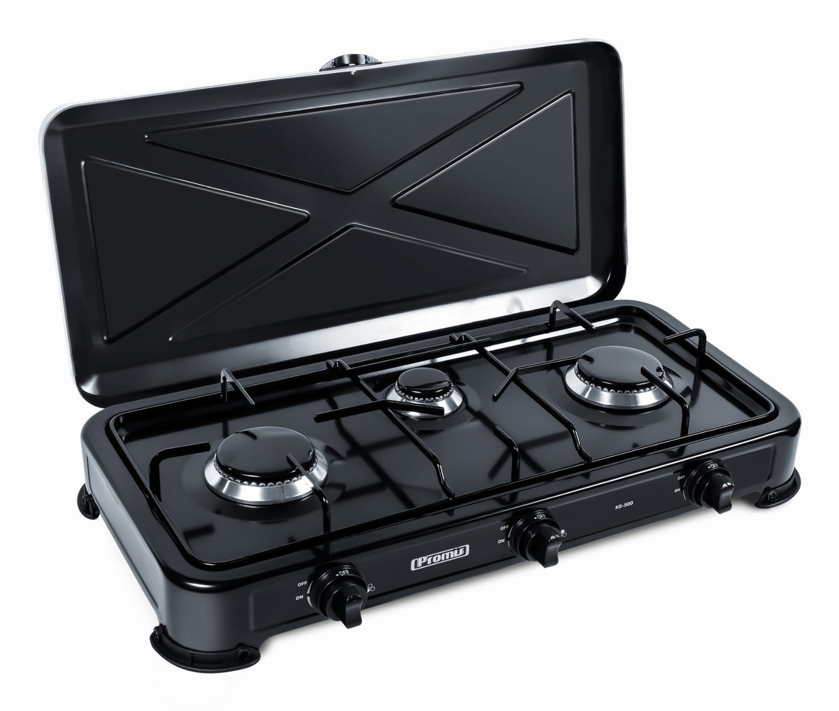 Promis KG300C 3-burner gas cooker, black