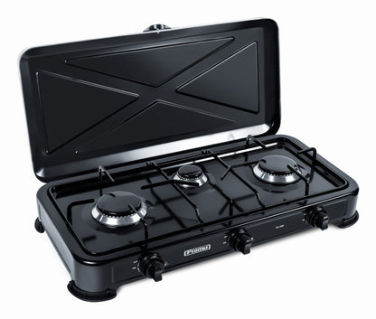 Promis KG300C 3-burner gas cooker, black