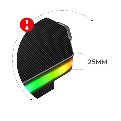 Γραφείο Gaming Huzaro Hero 2.5 με RGB LED Φωτισμό
