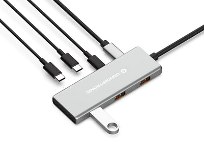 CONCEPTRONIC  7-1 Dock USB-C->3xUSB-C/3xUSB-A/+      25cm gr