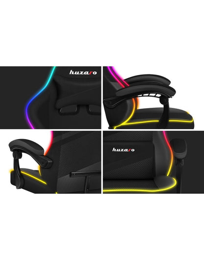 Καρέκλα gaming - Huzaro Force 4.4 RGB Μαύρη