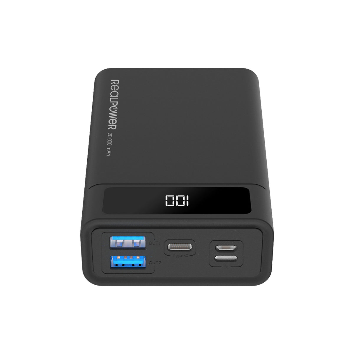 RealPower Powerbank PB-20k PD       schwarz        20.000mAh