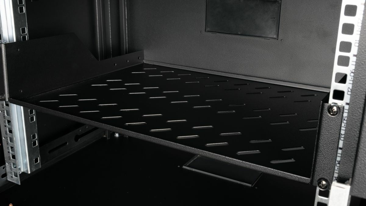 Equip 19" Fachboden fest für Serverschränke  80cm 2U schwarz