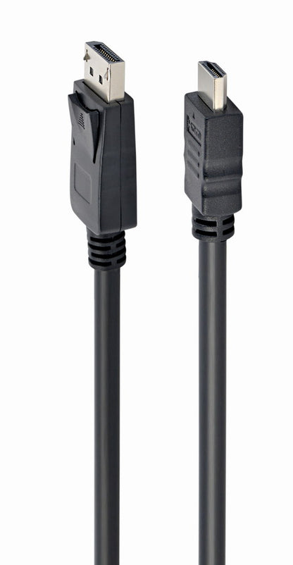 Καλώδιο Gembird από DisplayPort σε HDMI, μήκους 1 μέτρου, σύνδεση HDMI Τύπου A (Κανονικό), μαύρο