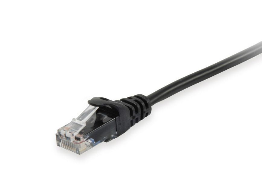 Equip Patch Cable Cat6A U/UTP 2xRJ45 20.00m Black LSZH Polybag