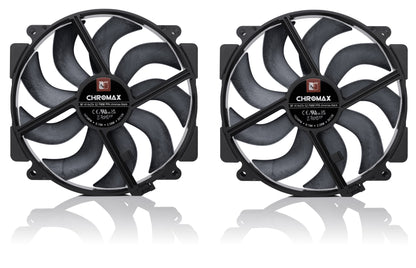 Σετ διπλού ανεμιστήρα NF-A14x25r G2 PWM Sx2-PP chromax.black - μαύρο