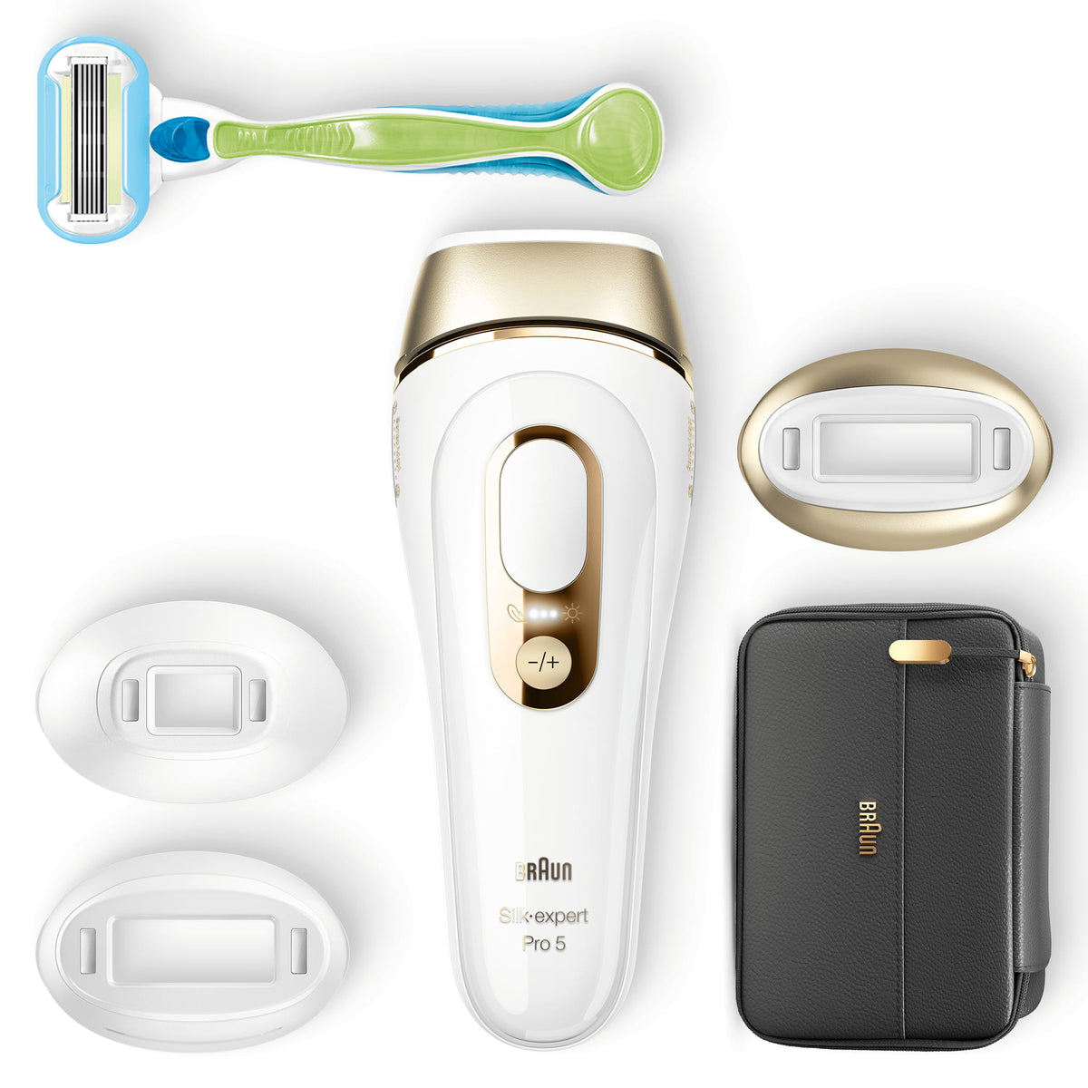 BRAUN Silk-expert Pro 5 PL5243 IPL Depilator IPL hair removal system White, Gold