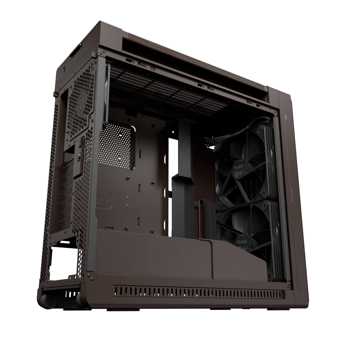 ASUS ProArt PA602 Wood Edition Retro Brown - Metal Panel Midi Tower