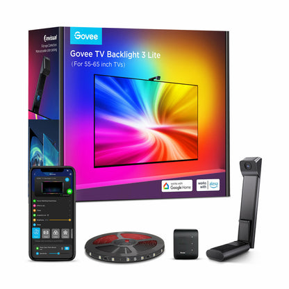 Govee TV Backlight Taśma LED do telewizora 75-85 cali, RGBICW, Wi-Fi + Bluetooth H60993D2