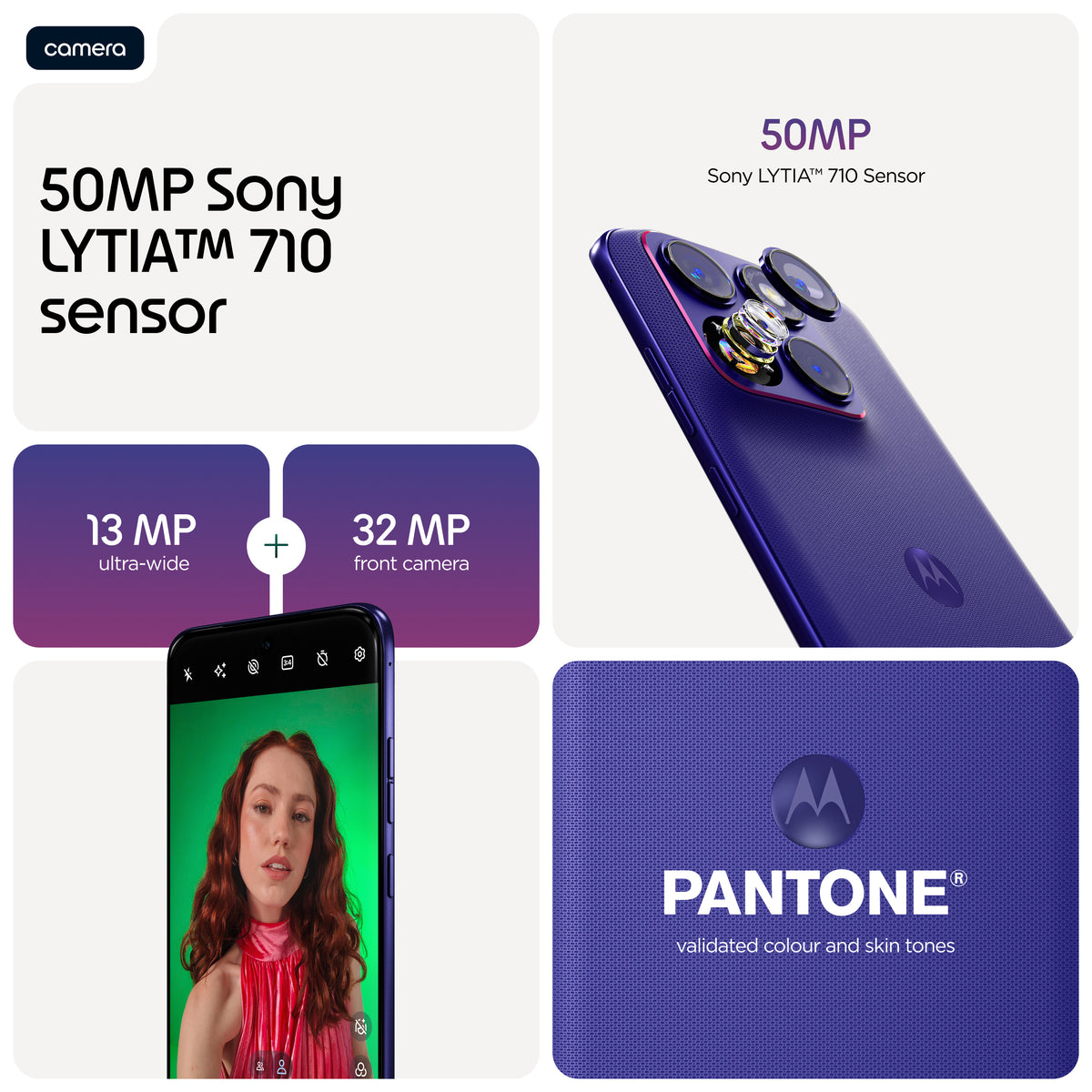 Motorola edge 70 fusion 17.2 cm (6.78") Dual SIM Android 16.0 5G USB Type-C 12 GB 256 GB 7000 mAh Violet