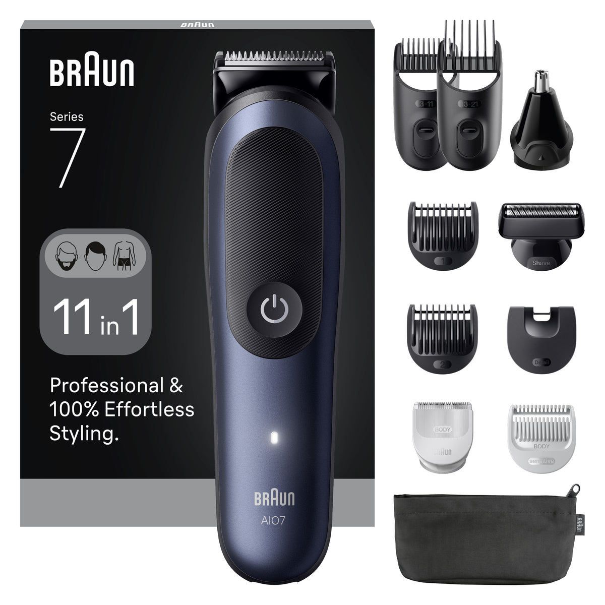 Braun All-in-One Series 7 AIO7540 Hair Clipper with Lithium-ion Battery (Li-Ion)