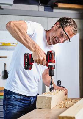 Einhell TE-CD 18/40 Li‑Solo Cordless Drill 1500 RPM — Black/Red, 1.1 kg