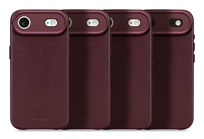 Decoded Leather Backcover for iPhone 17 Air in Dark Ruby