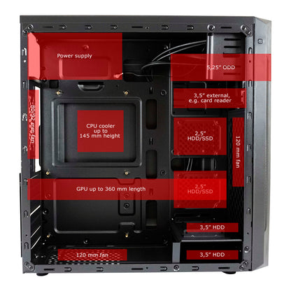 LC-Power Geh Midi-7040B (2xUSB 3.0/2x2.0)