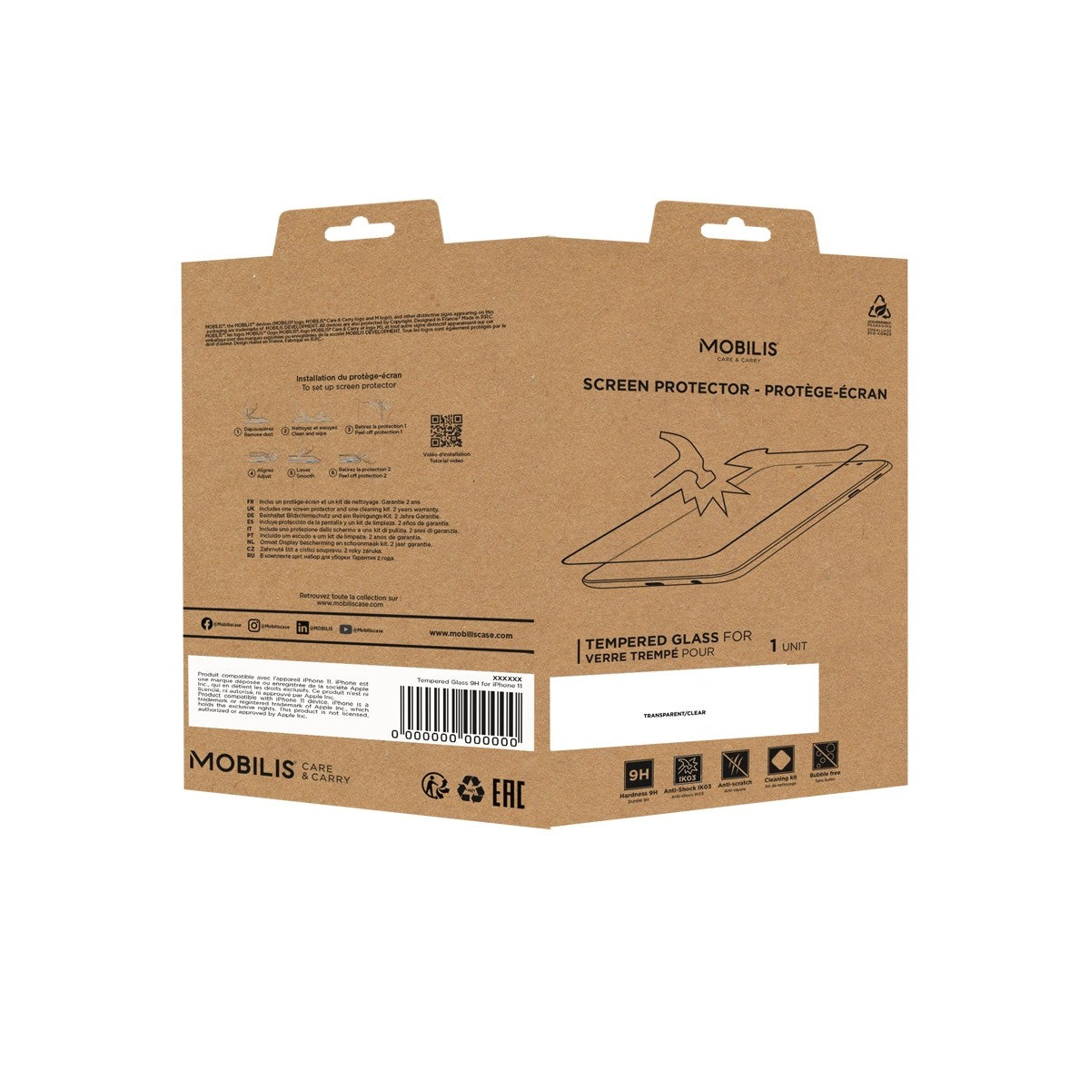 Mobilis Tempered Glass Screen Protector 9H for Surface Go / Surface Go 2 / Surface Go 3 - SurfGo3/2/SurfaceGo