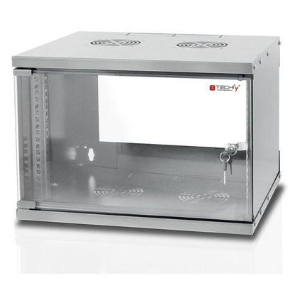 Techly Wall Rack Cabinet 19 6U prof. 450 Grey Assembled" I-CASE EL-1006G45