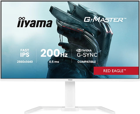 iiyama G-MASTER GB2771QSU-W1 computer monitor 68.6 cm (27") 2560 x 1440 pixels Wide Quad HD White