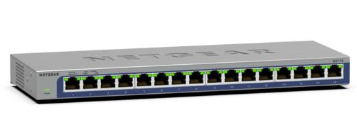 NETGEAR GS116 Unmanaged L2 Gigabit Ethernet (10/100/1000) Black
