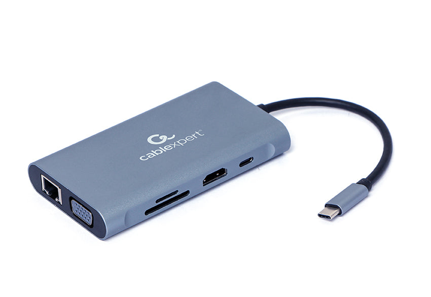 Gembird A-CM-COMBO7-01 notebook dock/port replicator USB 3.2 Gen 1 (3.1 Gen 1) Type-A Grey