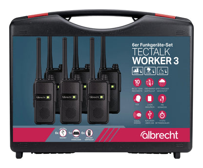 Albrecht Tectalk Worker 3 Case 6 pcs. Craftsman Toolbox Set