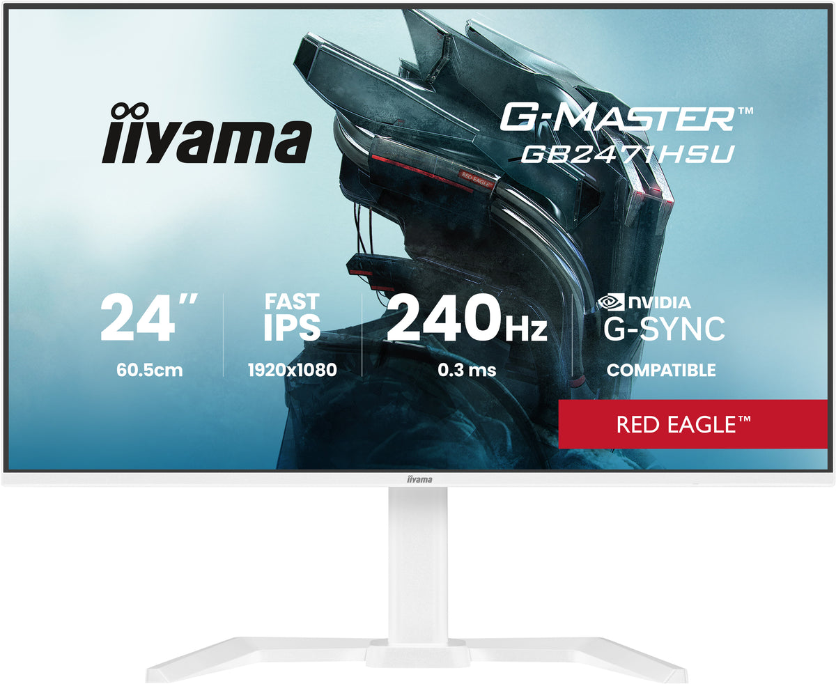 iiyama G-MASTER GB2471HSU-W1 23.8" Full HD LED Monitor (White)