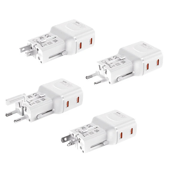 Mobile Origin 45W Travel Adapter EU/US/UK/AU PW26, white
