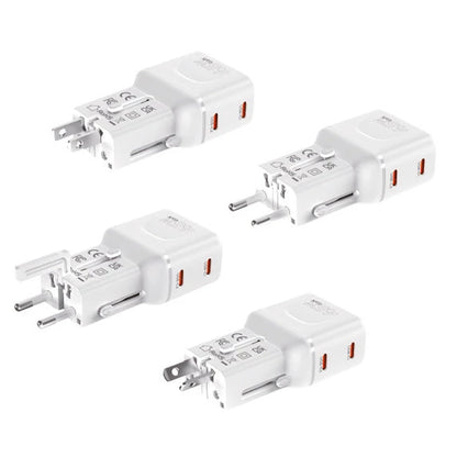 Mobile Origin 45W Travel Adapter EU/US/UK/AU PW26, white