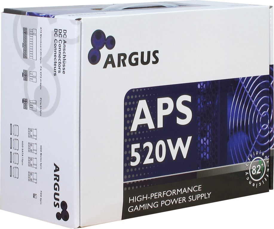Inter-Tech Netzteil 520W Argus APS-520W 120mm Lüfter