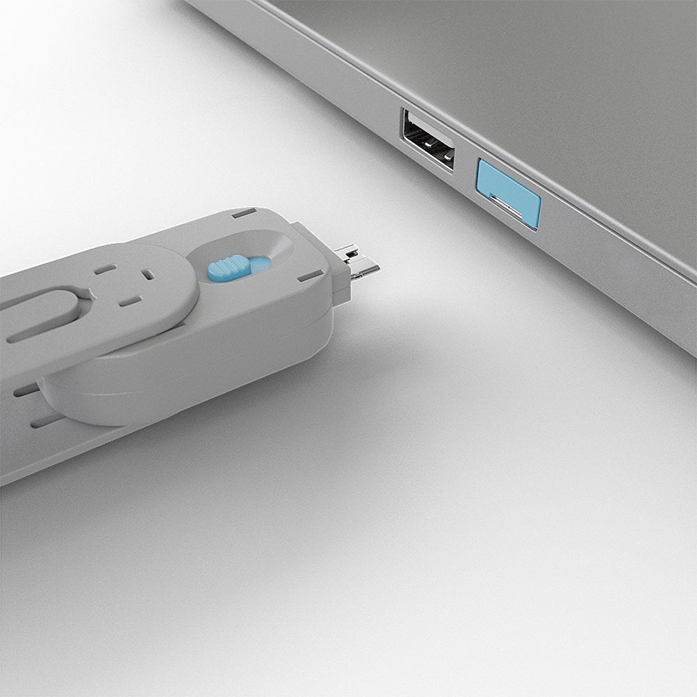 LINDY USB Typ A Portschlösser 4xBlau mit Schlüssel