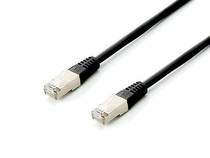 Equip Patchkabel Cat6A  10x S/FTP 2xRJ45  0.25m schwarz Plat