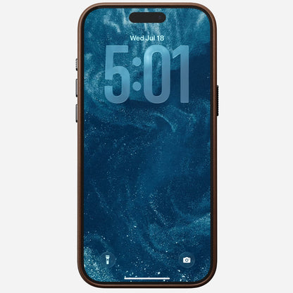 Nomad Traditional Leather Case for iPhone 17 Pro Max in Brown