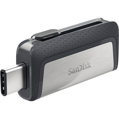 SanDisk Ultra Dual Drive USB Type-C μονάδα USB flash 64 GB USB Type-A / USB Type-C 3.2 Gen 1 (3.1 Gen 1) Μαύρος (Μαύρο), Άργυρος