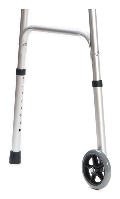 Walking frame rehabilitation with wheels