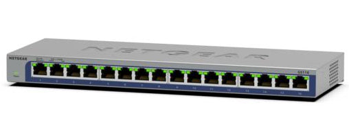 NETGEAR GS116 Unmanaged L2 Gigabit Ethernet (10/100/1000) Black