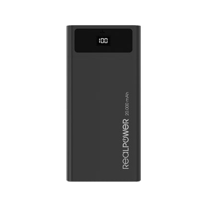 RealPower Powerbank PB-20k PD       schwarz        20.000mAh