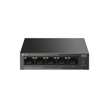TP-Link LiteWave Επιτραπέζιος Διακόπτης 5 θυρών Gigabit με 4 Θύρες PoE+