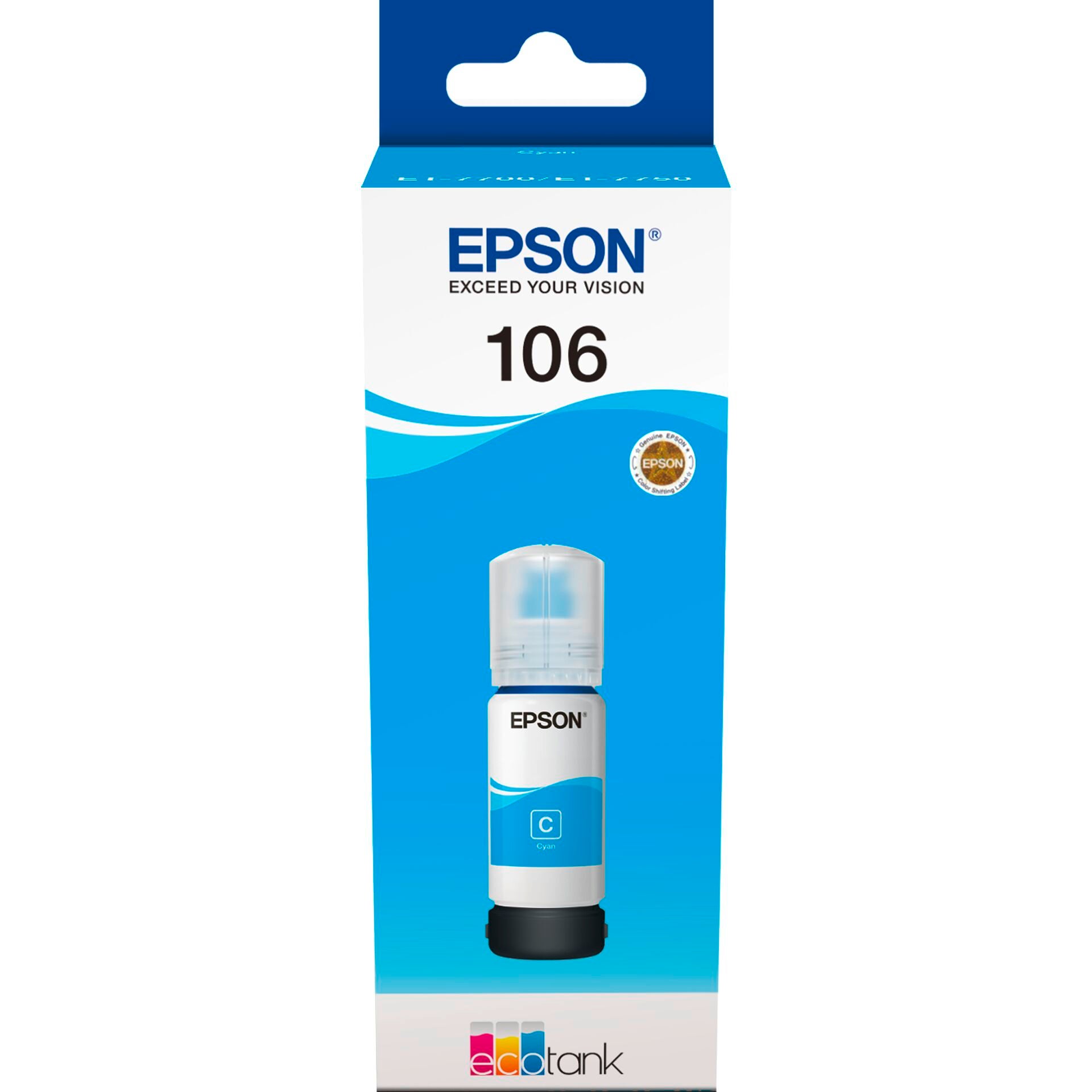 Epson EcoTank κυανό T 106 70 ml T 00R2