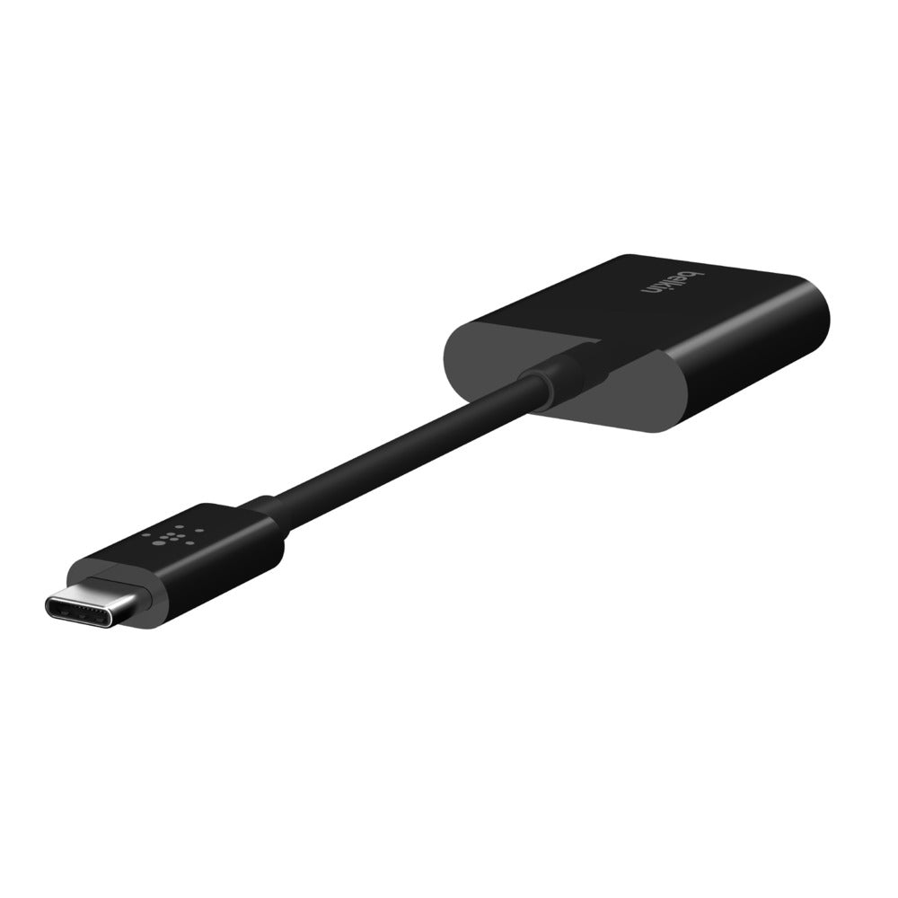 Belkin RockStar Connect USB-C Audio + Charge adapter — Black