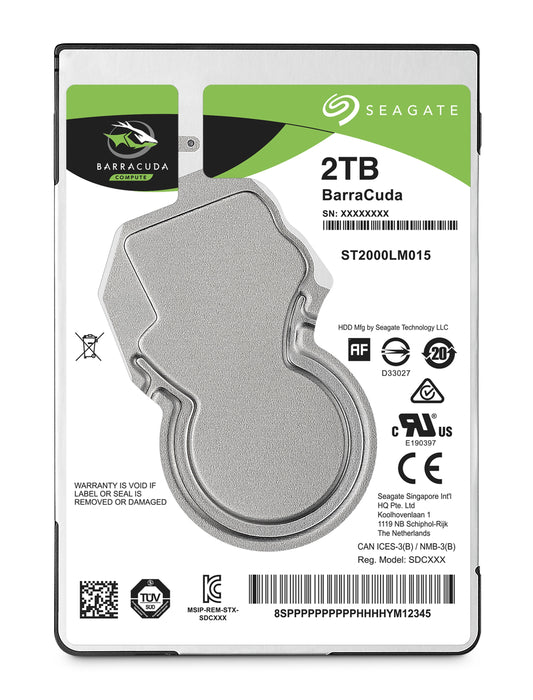 ST2000LM015 2 TB (SATA 6 Gb/s, 2,5", BarraCuda)