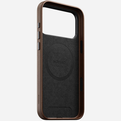 Nomad Traditional Leather Case for iPhone 17 Pro Max in Brown