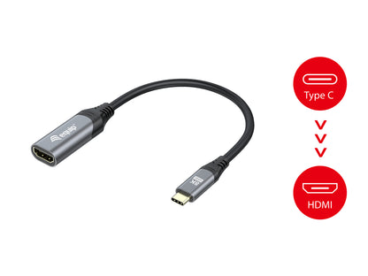Equip Adapter USB-C->HDMI2.1        St/Bu 8K/ 60Hz 0.15m PVC