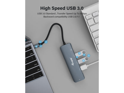 Equip Dock  5-1 USB-C->HDMI,3xUSB-A,100W USB-C         0.25m