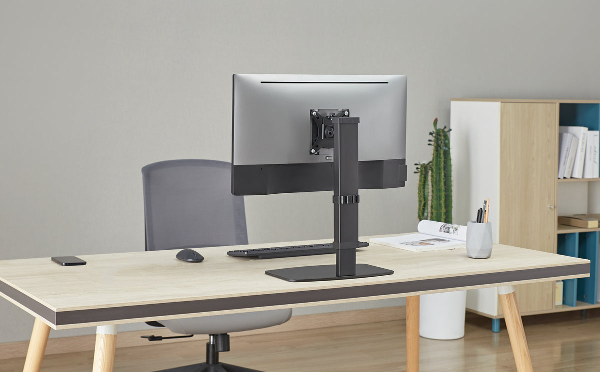 Gembird MS-D1ST-02 Height adjustable full-motion monitor desk stand, 17"-32", black